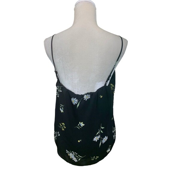 Nine Britton Stitch Fix Cami Blouse Women’s Medium Black Floral Spaghetti Straps - Picture 4 of 12